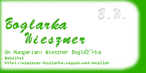 boglarka wieszner business card